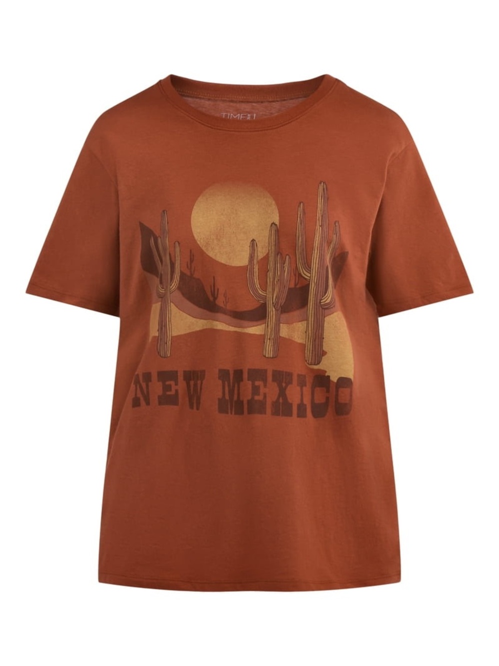 Time and Tru New Mexico Graphic Tee Women’s Medium Desert Cactus Southwest Shirt